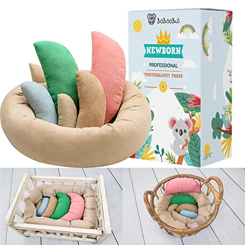 Capture Adorable Moments with 6PCS Baby Donut Posing Pillows