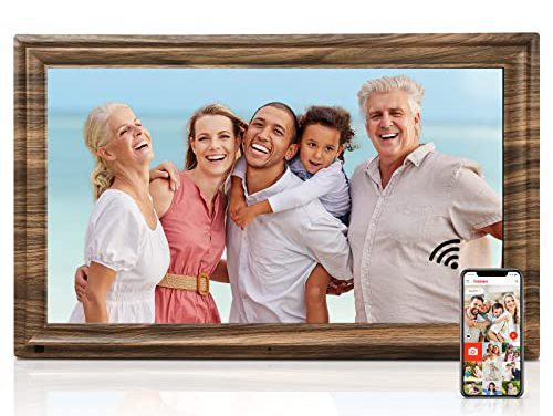 “Capture Moments: 16″ Digital Frame w/ 32GB Storage & App Sharing”