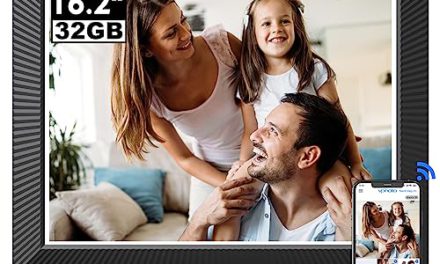 Gift Grandparents: BSIMB 16.2″ WiFi Frame, HD Touch Screen, Share Photos