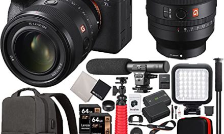 “Capture Every Moment: Sony a7S III Camera Bundle with Lens, Backpack, Microphone, LED, Monopod & More”