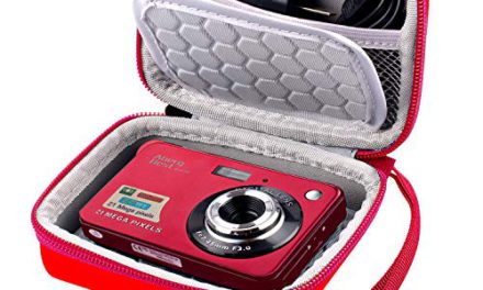 “Ultimate Camera Guardian: Travel-ready Case for AbergBest, Kodak, Canon, Sony Cameras – Vibrant Red”