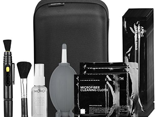 Ultimate DSLR Camera Cleaning Kit: 10 Swabs, Fluid, Air Blower, Lens Pen, Brush, Microfiber Cloths, Case