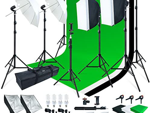 “Capture Stunning Moments: LINCO Lincostore Photo Studio Kit with 3 Color Backdrops”