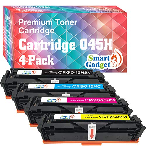 Upgrade Your Printing: 4 Pack Smart Toner Cartridges for CRG-045H 045