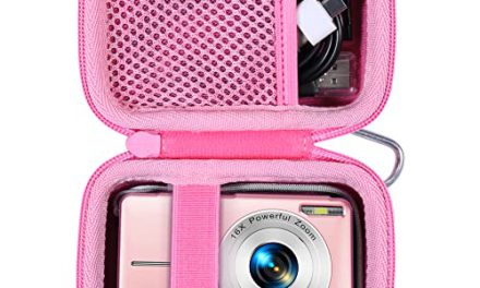 Protective Case for Kids Pink Video Camera