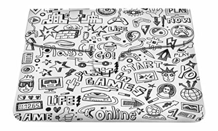 “WONDERTIFY Funny Monochrome Laptop Sleeve: Slim, Waterproof, Protective Bag for 13 Inch Notebook”