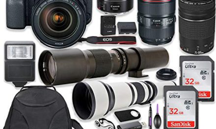 “Capture Every Detail: Canon 6D Mark II DSLR Camera with Lens Bundle, Backpack, Memory, and More!”