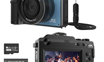 Capture Stunning Moments: 48MP 4K Camera with Dual Cameras, 18X Zoom