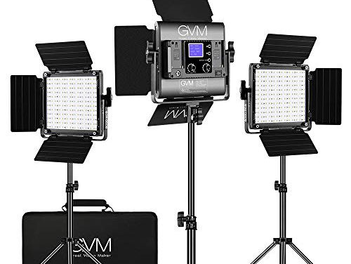 “Revamp Your Videos: GVM RGB LED Lighting Kit for Vibrant YouTube Photography!”