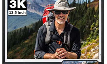 “Share Memories Instantly: 13.5″ Smart Photo Frame with Wi-Fi”