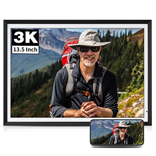 “Share Memories Instantly: 13.5″ Smart Photo Frame with Wi-Fi”