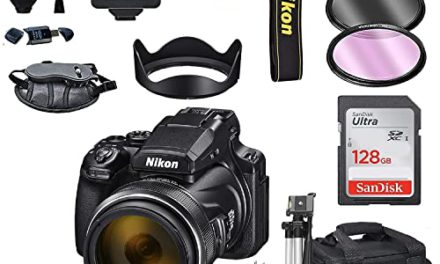 Captivating Nikon P1000 Camera Bundle: 128GB Card, Tripod, Flash, and More!