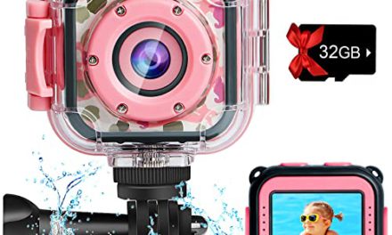 Waterproof Kids Camera: Capture Underwater Memories with 1080P Video – Ideal Pool Toy Gift for Girls, Ages 3-14
