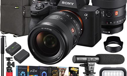“Capture Life’s Brilliance: Sony a7 IV Camera + 24mm G Master Lens Bundle with Backpack & More”