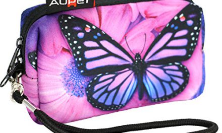 Stylish Butterfly Camera Case with Strap for Sony Samsung Nikon Canon Kodak
