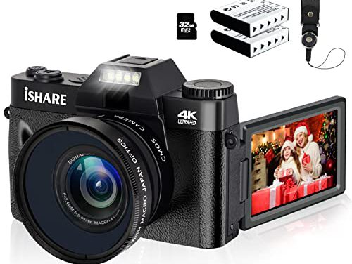 Capture Stunning Moments with ISHARE 48MP Vlogging Camera