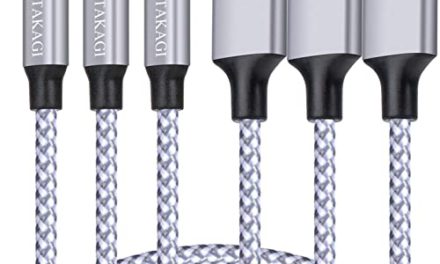 Certified Takagi Charger – Fast & Reliable Lightning Cable for iPhone – 3PACK 6FT Nylon Braided Cord