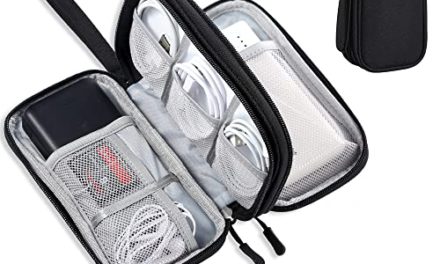 Compact Tech Travel Bag for Cables, Charger, Power Bank & More