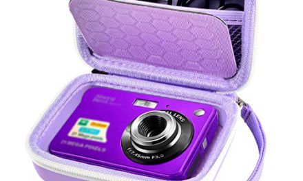 Travel with Confidence: Ultimate Camera Case for AbergBest, Kodak, Canon, Sony Cameras – Purple