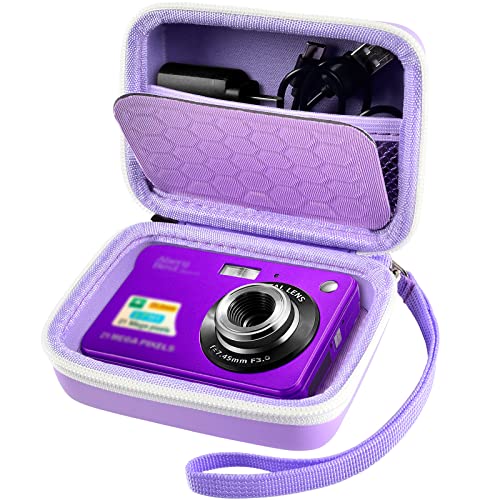 Travel with Confidence: Ultimate Camera Case for AbergBest, Kodak, Canon, Sony Cameras – Purple