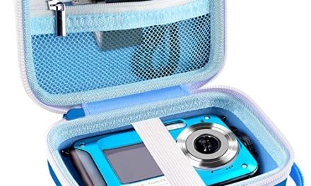 Protective Camera Case for YISENCE, AbergBest, Canon PowerShot, and Sony DSCW800 Cameras – Blue