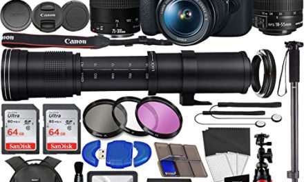 Capture the Ultimate Bundle for Canon EOS Rebel T7 DSLR Camera!