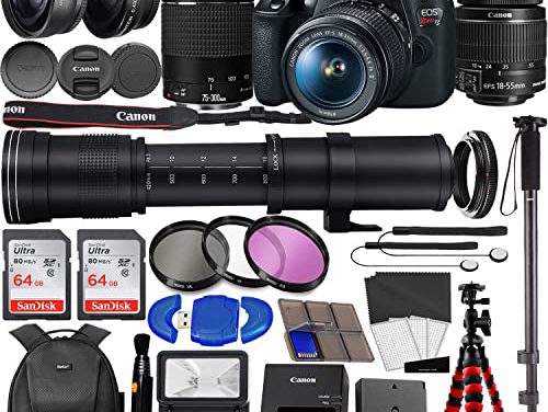 Capture the Ultimate Bundle for Canon EOS Rebel T7 DSLR Camera!