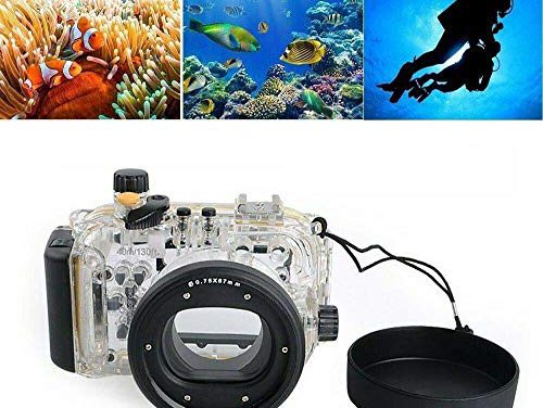 “Dive into the Depths with Canon G11 G12! 40M 130ft Waterproof Housing for Underwater Photography”