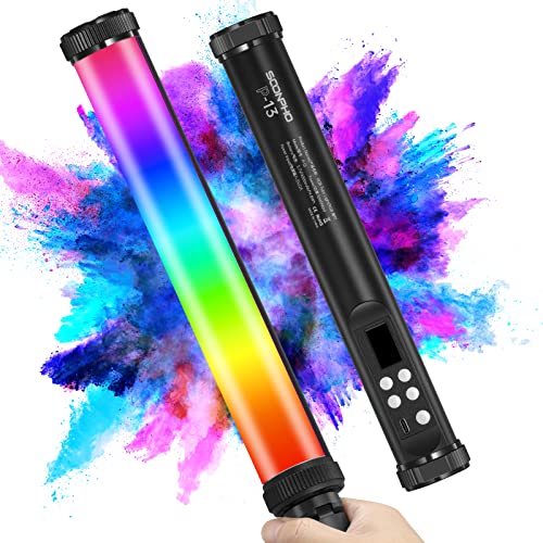Vibrant Handheld Light Wand: RGB LED Stick with Stand for Dynamic Vlog Shooting