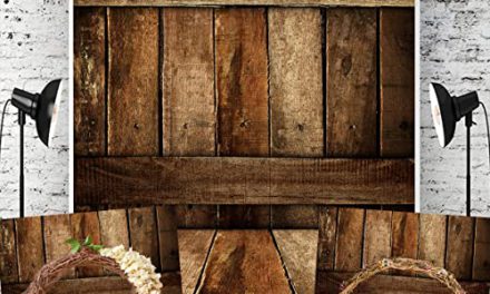 Capture Stunning Newborn Portraits with 5x7ft Brown Wooden Backdrop