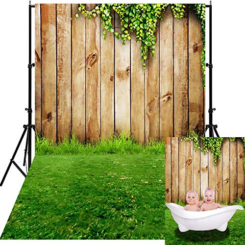 Capture Unforgettable Moments: iProtech Wood & Grass Photography Backdrop