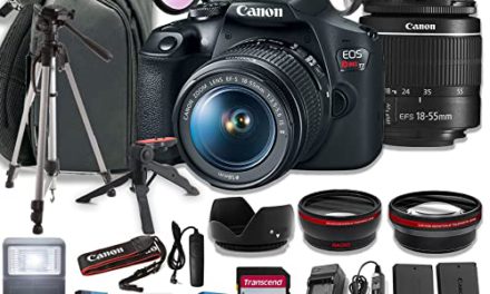 Get the Canon EOS Rebel T7 DSLR Camera Bundle with Sling Backpack and 64GB Memory Cards – Capture Stunning Photos!