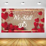 Celebrate Love! Durable Wedding Backdrop, Bridal Shower, Engagement & Bachelorette Party Banner