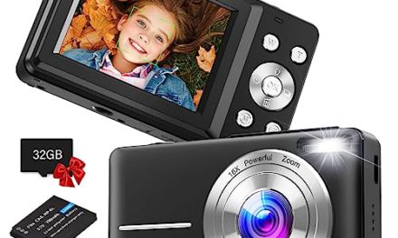 Capture Stunning Moments: 44MP Kids Camera – 16X Zoom