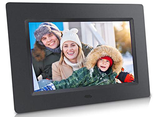 “Sonicgrace 7-Inch Digital Frame: Stunning HD Slideshows, USB/SD Support, Calendar/Clock”