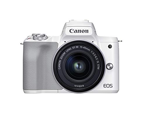 “Capture Brilliance: Canon M50 Mark II + EF-M 15-45mm Kit (White)”