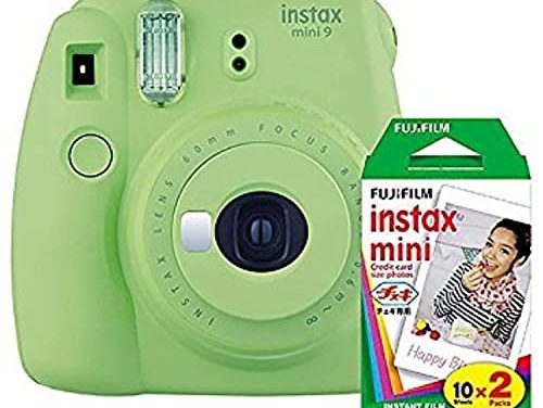 Capture Memories: Fujifilm Instax Mini 9 in Lime Green + Film Pack