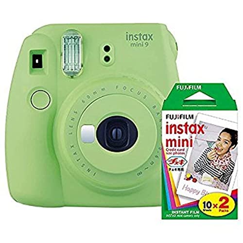 Capture Memories: Fujifilm Instax Mini 9 in Lime Green + Film Pack