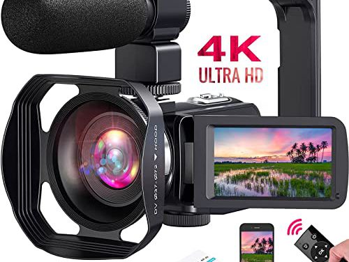 High-Quality 4K Camcorder: Capture, Share, Connect!