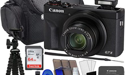 Powerful Camera Bundle: PowerShot G7 X Mark III with Memory Card, Tripod, Reader