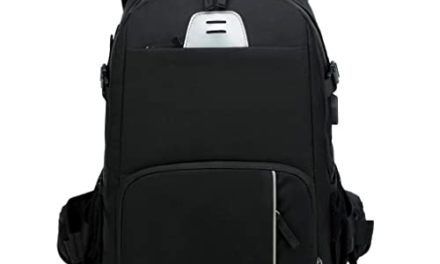 Stylish Secure Camera Backpack with Laptop Compartment