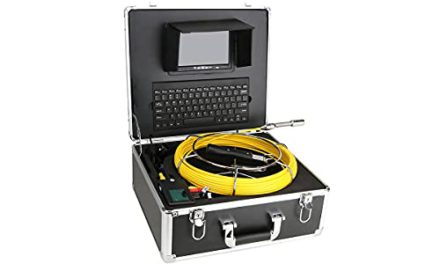 Powerful Pipeline Detector: 7″ Sewer Pipe Inspection Camera with Keyboard