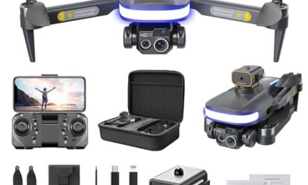 High-Performance Foldable WiFi Drone: 4K HD Camera, Altitude Hold, Route Fly, Headless Mode, Easy Install. Perfect Gift!