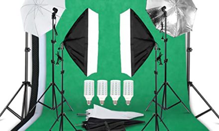 Capture Studio Perfection: Illumination kit with soft umbrellas, softbox, and portable bag