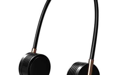 Powerful, Quiet Wearable Neck Fan for Office, Travel, and Sports