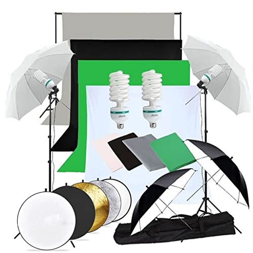 Capture Stunning Photos: XWWDP Studio Lighting Kit with Colorful Backdrops