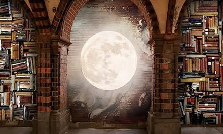 Enchanting Moonlit Library – Perfect for Graduation or Artistic Photos!