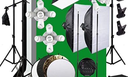 Ultimate Studio Lighting Kit with Boom Arm & Backdrop Stand