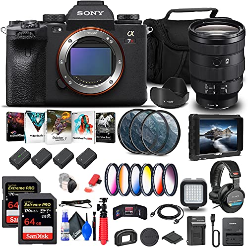 Capture Brilliance: Sony a7R IIIA Camera Bundle with Lens, Monitor, Headphones, Mic, Memory Cards & More!