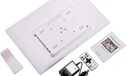 Stunning Full IPS Display: Photo/Music/Video Player, Calendar, Alarm, Timer, Remote Control – USB/SD Support